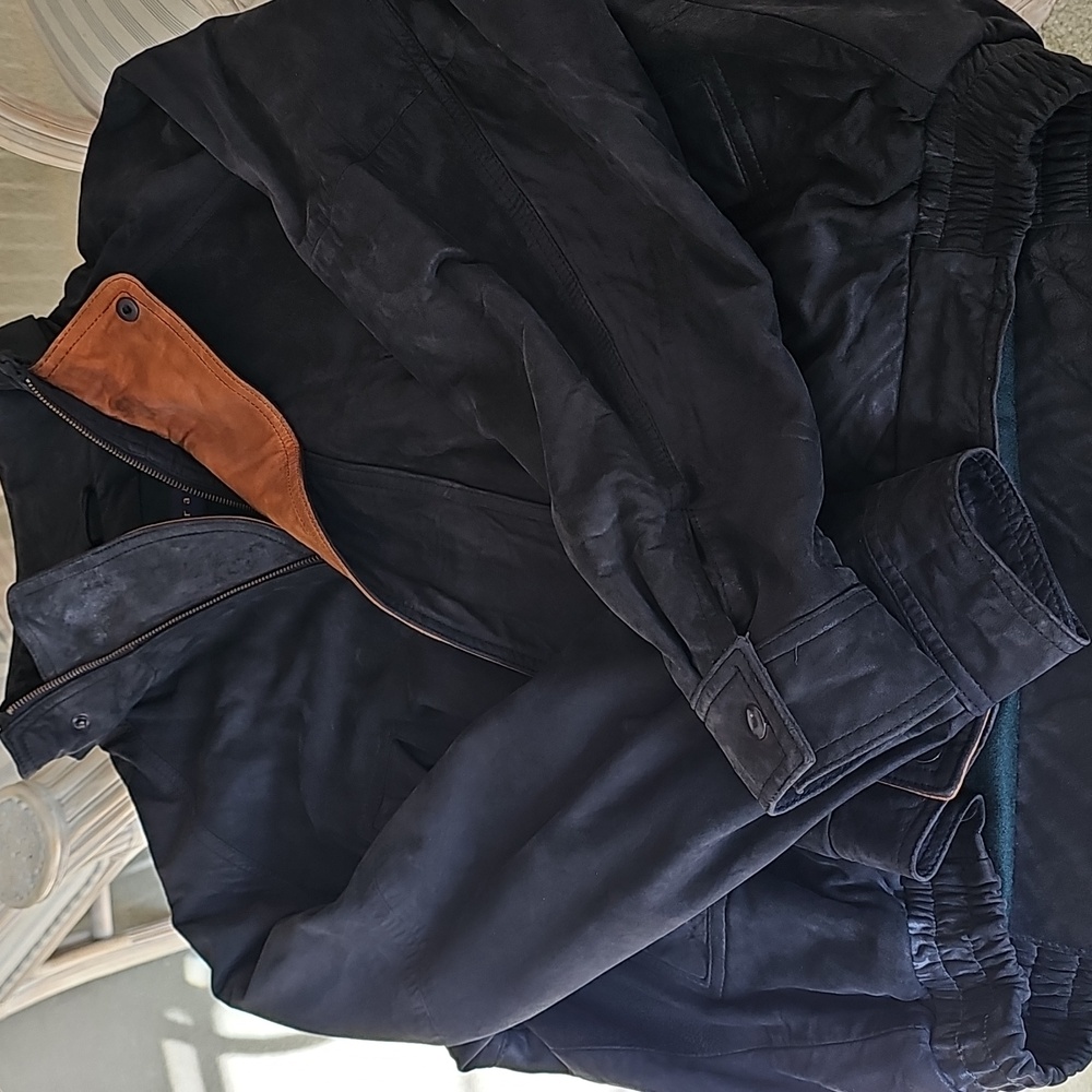 Silverado Leather Men's Vintage Bomber Jacket Medium - Picture 16 of 16